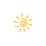 orange sun icon