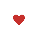 red heart shape icon